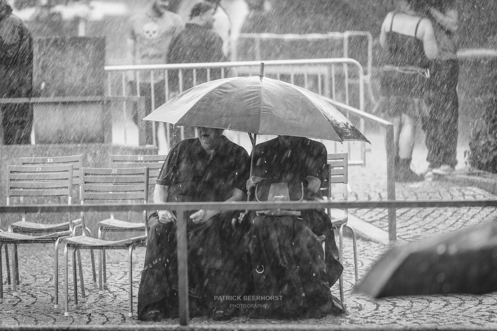 Kurz und kräftig kam der Regen.